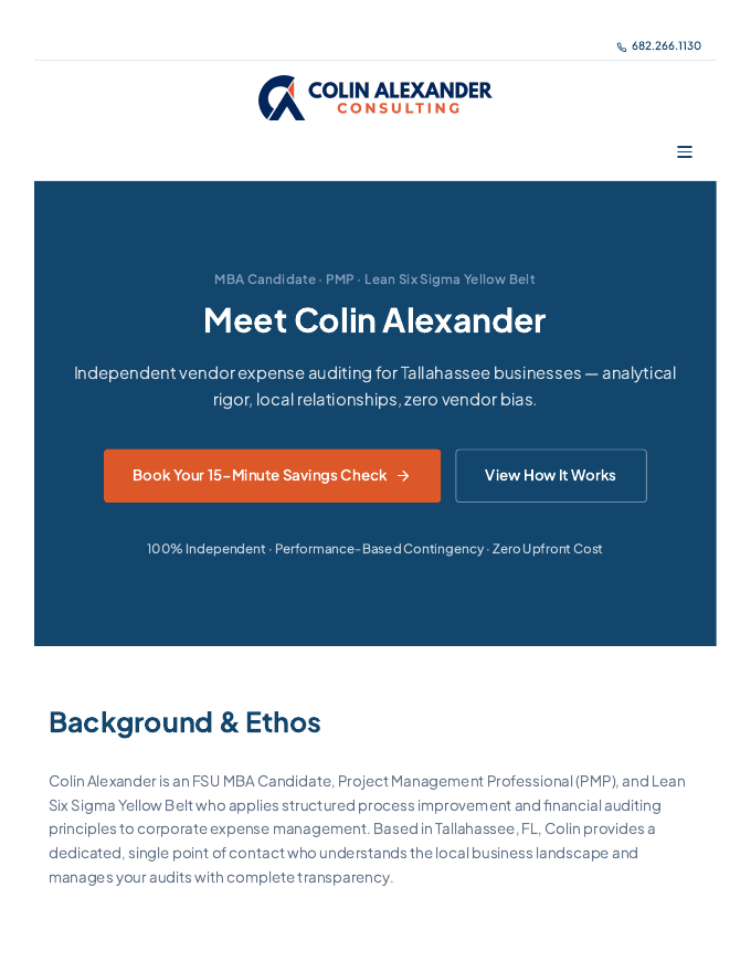 Meet Colin page