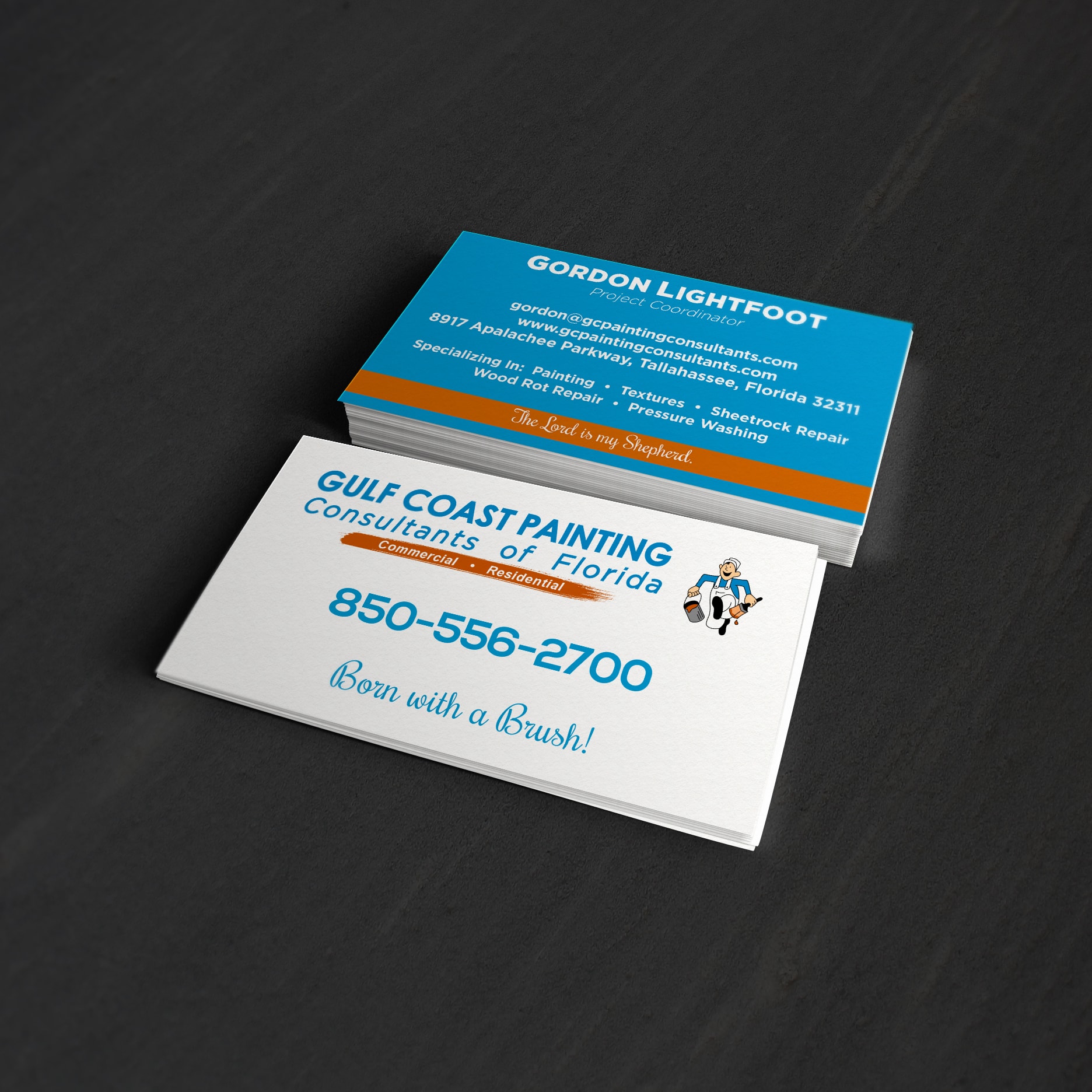 Gulf Coast Painting Consultants business card design by Hatch & Fly